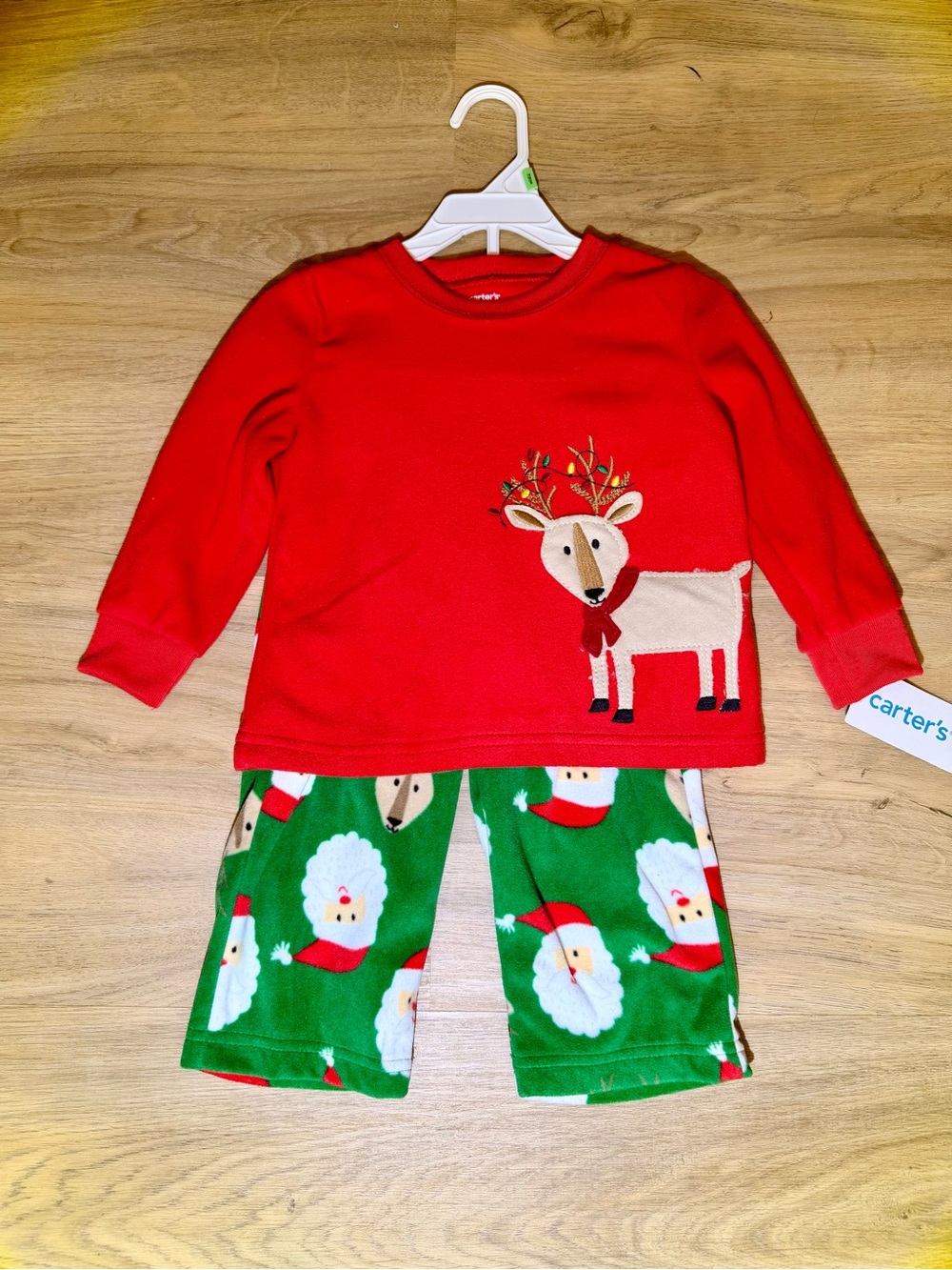 Carter's Holiday Toddler Fleece Pajama Set 18M